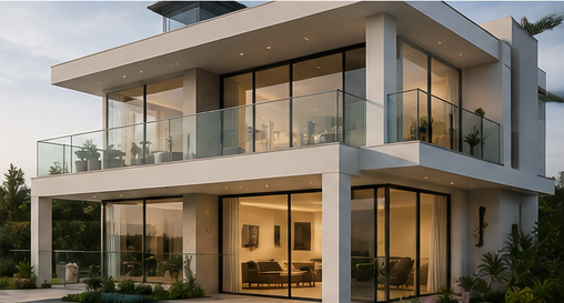 Villa Glass Railing