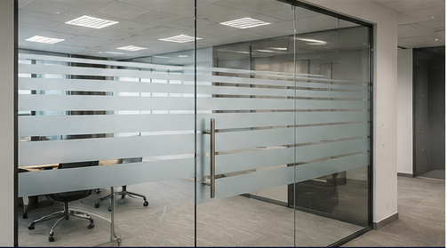 Office Sliced Glass Door