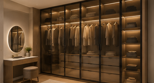 Dressing Glass Wardrobe